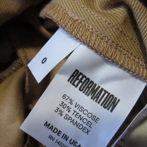 NWT Reformation Jamie Jumpsuit in Leopard Stretch Twill Button Front 1-Piece 0 - Picture 7 of 8